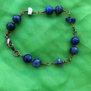 Hand made bracelet Lápiz Lazuli Quartz